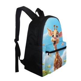 Pointodoor Giraffe Cute Schoolbag Backpack Lunch Bag Pencil Case 3Pcs Set for Students Lightweight Elementary Kindergarten Preschool School Bag for Boys Girls 8-12