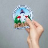 RetroPlanet Maine Bass Harbor Head Lighthouse Die Cut Vinyl Sticker