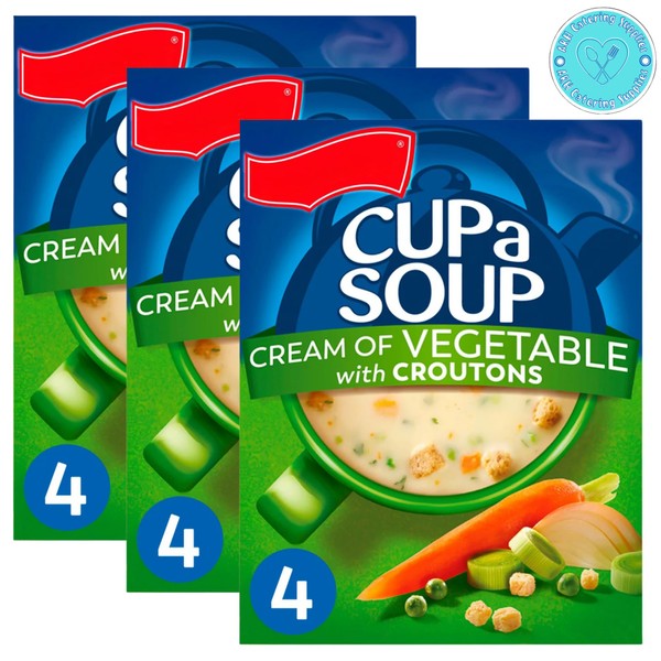 Cup a Soup Cream of Vegetable with Croutons 4 Sachets