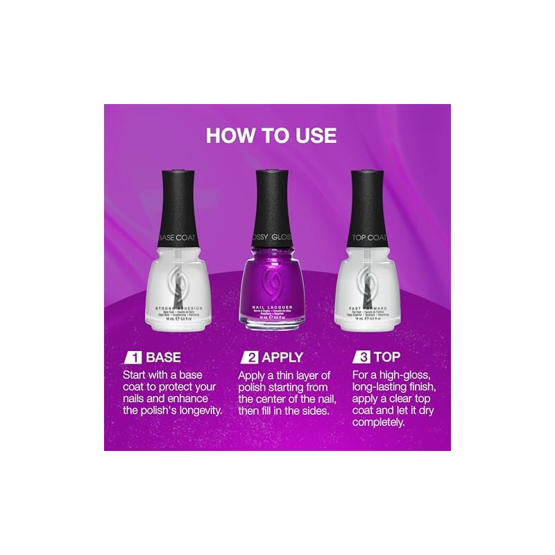 CHINA GLAZE Esmalte de Uñas Summer Reign, Color de Alta