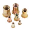 M3-M12 Flat Head Rivet Nut Carbon Steel Open End Small