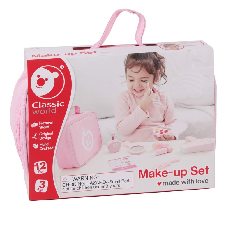 Classic World CL54402 Classic World Makeup Set, Wooden Toy, 3