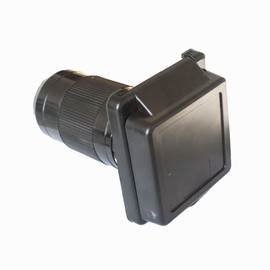 X-Haibei RV 50 Amp Power Inlet Twist Lock Power Plug Connector Marine Shore NEMA SS2-50P RV Power Receptacle for Camper Trailer Boat 125V 250V (Black)