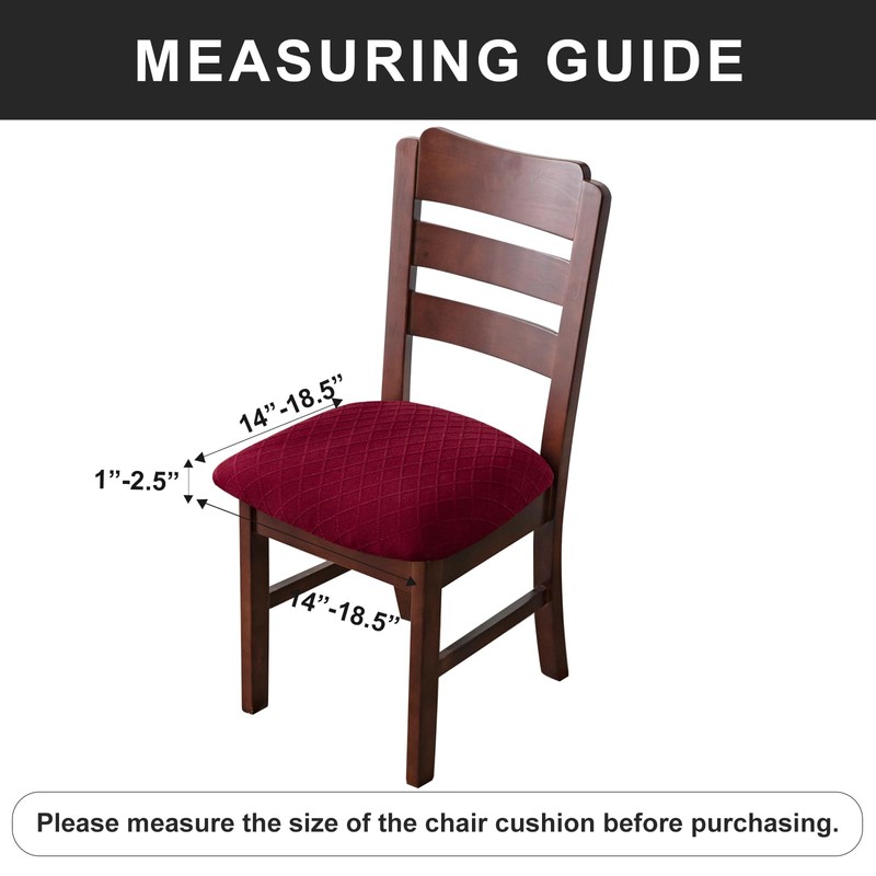 Genina Waterproof Seat Covers for Dining Room Chairs Covers Dining