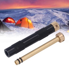 Fire Starter, Fire Piston Kit, Emergency Fire Tube, Aluminum Alloy Brass Emergency Portable Outdoor Camping Hiking Exploring, for Outdoor Activities