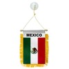Mexico Mexican Mini Flag 4"x6" Window Banner w/suction cup
