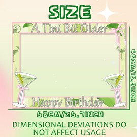 LaVenty A Tini Bit Older Birthday Party Booth Props Frame Martini Bar Party Decorations Weenies and Tinis Decor for Bachelorette Martini Birthday Decorations