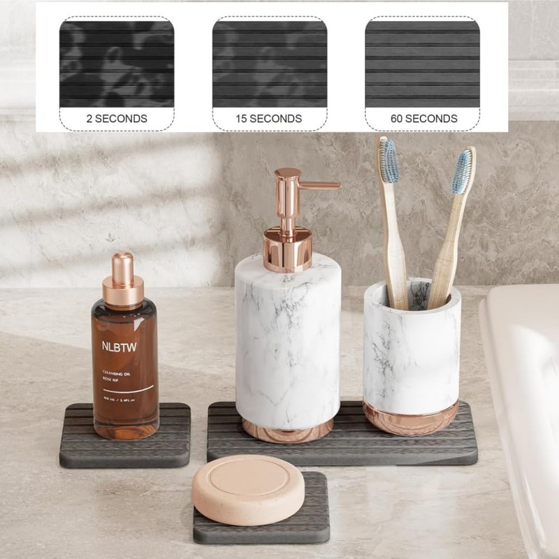 Quick Stone Drying Tray for Bathroom Sink Vanity Disc, Water