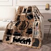 Black Cat Throw Blanket 50x60 inches – Cute Cartoon Kitty