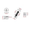 30 Packs Furniture Board Cam Fitting with Dowel and Pre-Inserted