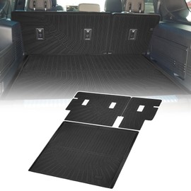 YEBOOCA Cargo Liner Compatible with 2023-2025 GMC Hummer EV SUV Trunk Mat Cargo Mat Back Seat Cover Protector (Backrest Mats+Trunk Mat)