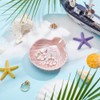 UNICRAFTALE Shell Ceramic Ring Tray Pink Trinket Dish Jewelry Plate