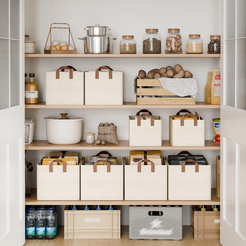 StorageWorks Storage Bins, Shelves Baskets for Organizing, Large Fabric Closet