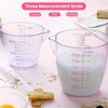 3PCS Plastic Measuring Jugs, BPA-Free Measuring Jug for Kitchen &