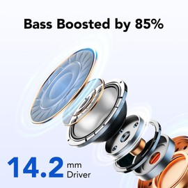 Ear Buds Wireless Earbuds, 50Hrs Playtime Bluetooth Earphones, Bluetooth Headphones 5.3, In Ear with 4 ENC Call Noise Cancelling Mics, Bass Boost 85%, Earbuds IPX7 Waterproof, USB-C(Light Blue)