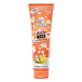 Dirty Works Stay Fresh Body Wash - Peach Scented Shower Gel for Women, Gentle Cleansing, Luxurious Lather, Invigorating Fragrance, Skin Care - 280ml