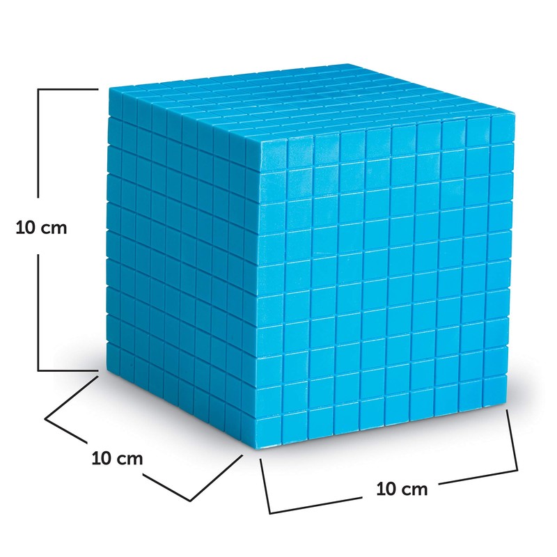 Learning Resources Blue Plastic Base Ten Cube