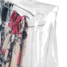 Bolsas cubrepolvos de plástico desechables cristalinas (100 piezas) | Para Ropa o Tintorería | Calibre 40 (delgadas) | 60/90CM / 23.6 x 47.2" Sacos y Camisas | Plásticos El Prado