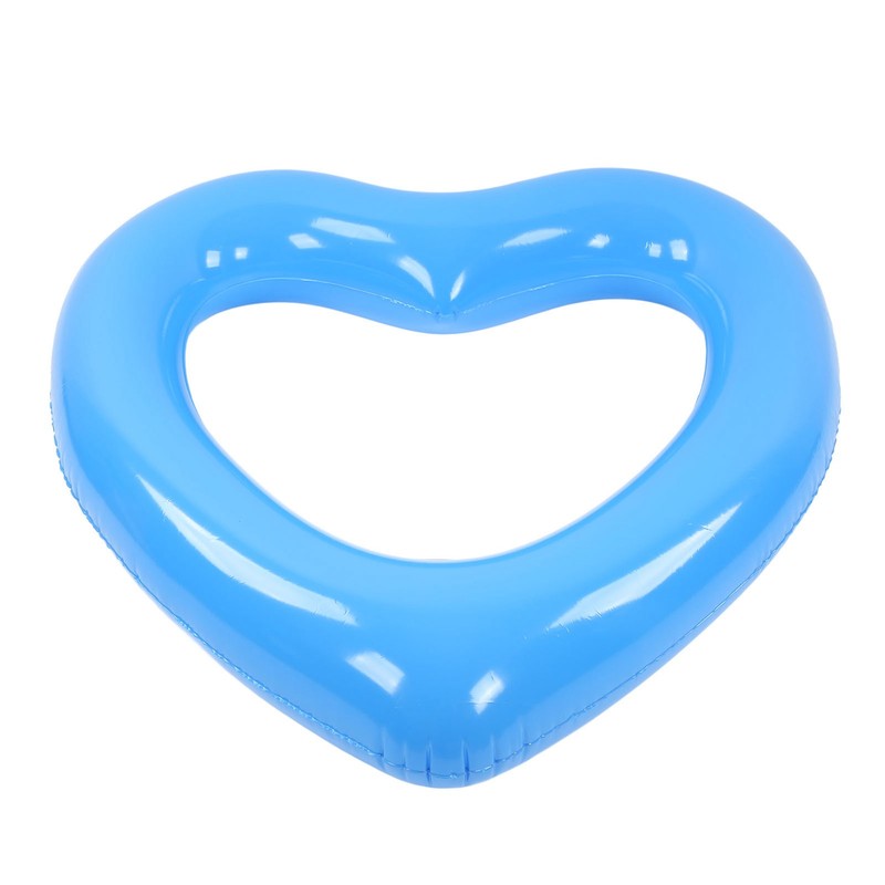 Heart Shaped Swimming Circle 120cm Thick Tear Resistant PVC Material
