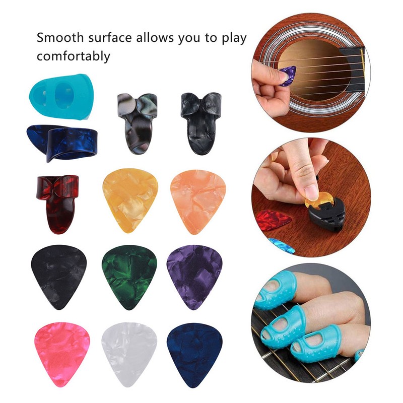 Guitar Accessories Kit Tuner Strings Changing Capo Picks Nail Cover