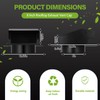 Rossesay Roof Vent Cap with Damper Removable Screen and Bottom
