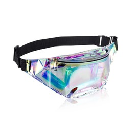 80s 90s Black Bum Bag Men's Belt Bag PU Leather Belt Bag for Festival, Retro Party, Outdoor Waist Bag for Hiking Waist Bag, transparent, Retro