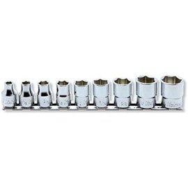 Ko – Ken 3/8" SQ. 12 Square Socket Rail Set 9 Pieces Set, _ _ rs3405 a/9