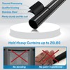 Curtain Rods for Windows 66 to 120 Inch, Small Matte