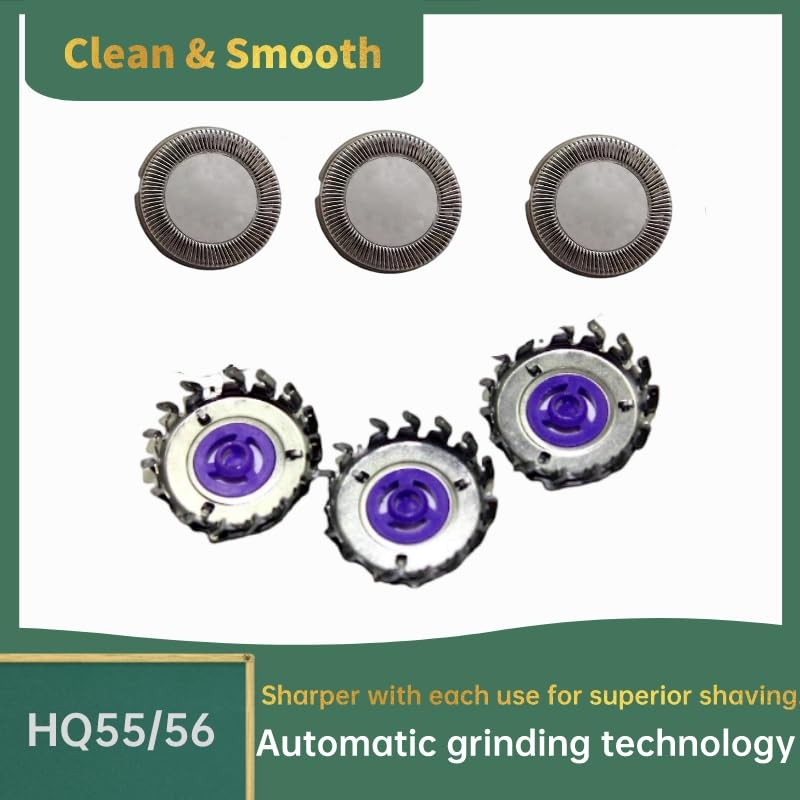 3PCS HQ56 Replacement Heads Shaver Blades Fit for Norelco 5841XL