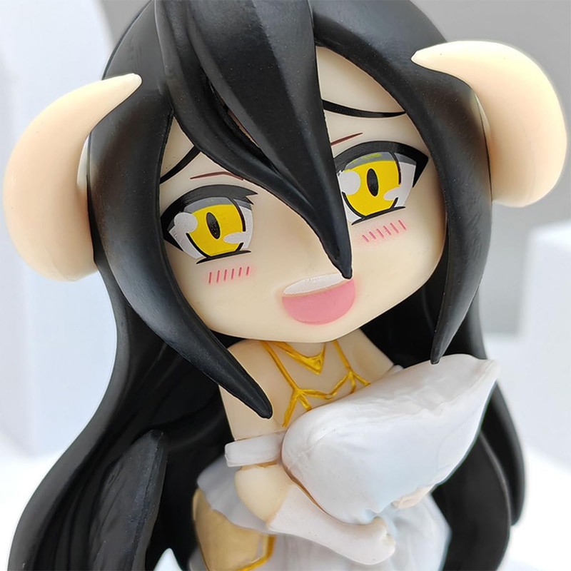 RZAHUAHU Albedo Figure Mini Overlord Anime Model 4.72in Girl Q-Version