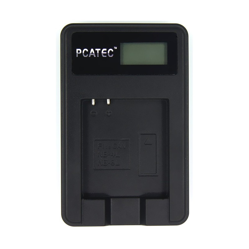 PCATEC Canon NB-4L Compatible USB Charger, 4-Level Display Specifications, IXY