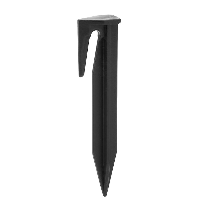 heyous 100PCS Black Plastic Ground Pegs 85x20x4mm Garden Boundary Markers