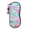 USAMZDIY Summer Mermaid Scale Sunglasses Soft Case With Carabiner Ultra