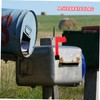 KONTONTY 2Pcs Acrylic Mailbox Flag Replacement Kit Durable Garden Mailbox