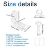INCREWAY L Brackets Transparent 20Pcs Clear Acrylic Corner Bracket 90