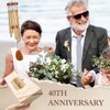 Leebbsin 40th Wedding Anniversary Wind Chime, Happy 40th Anniversary Romantic