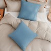 PHF 100% Cotton Waffle Weave Throw Pillow Cover, 22" x