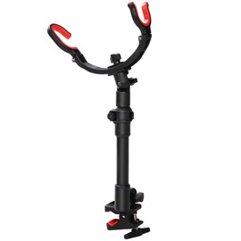 REDCAMP Fishing Rod Holder for Chair, 360 Degree Adjustable Fishing Pole Holders with Non-Slip Silicone for Camping Stool, Black