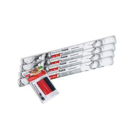 d-c-fix 346-0047-4PKA Decorative Self-Adhesive Film, Marble White, 17" x 78" Roll, 4-Pack with Applicator