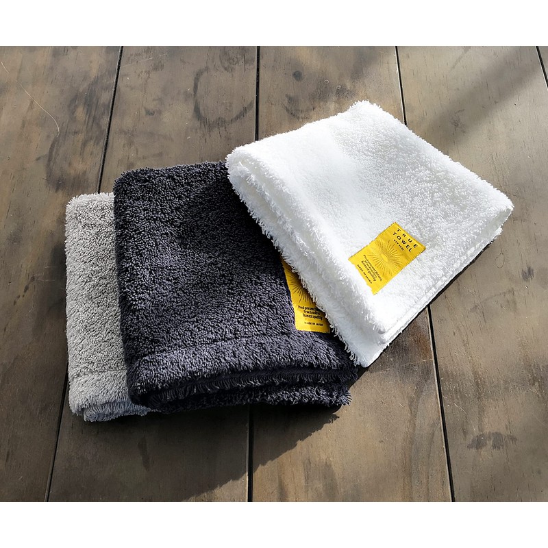 TRUE TOWEL Classic SUGOI Wash Towel, Luxury Imabari Towel (Gray)