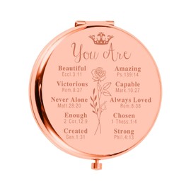 Easter Basket Essentials Easter Gifts for Girls First Communion Gifts for Girls Confirmation Gifts for Teen Girls Christian Gifts for Women Compact Mirror Inspirational Gifts for Women Stress Relief