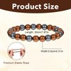 Copper Bracelet for Women Men 8MM Pure Copper Jewelry Stretch