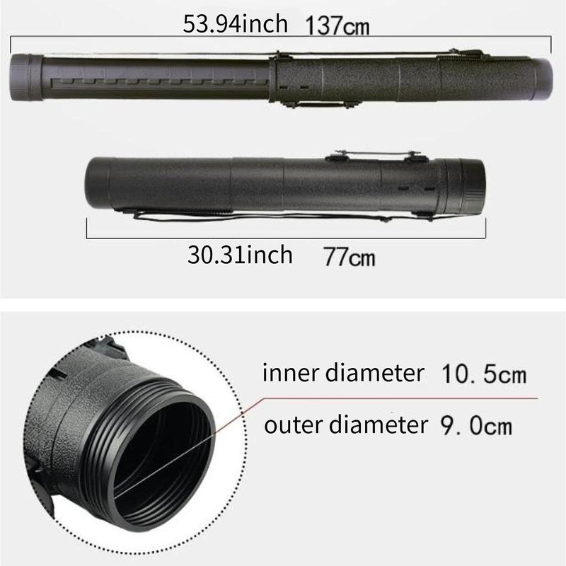 GaotKeut Extendable Poster Tube,Expand from 30” to 54” Case Expandable