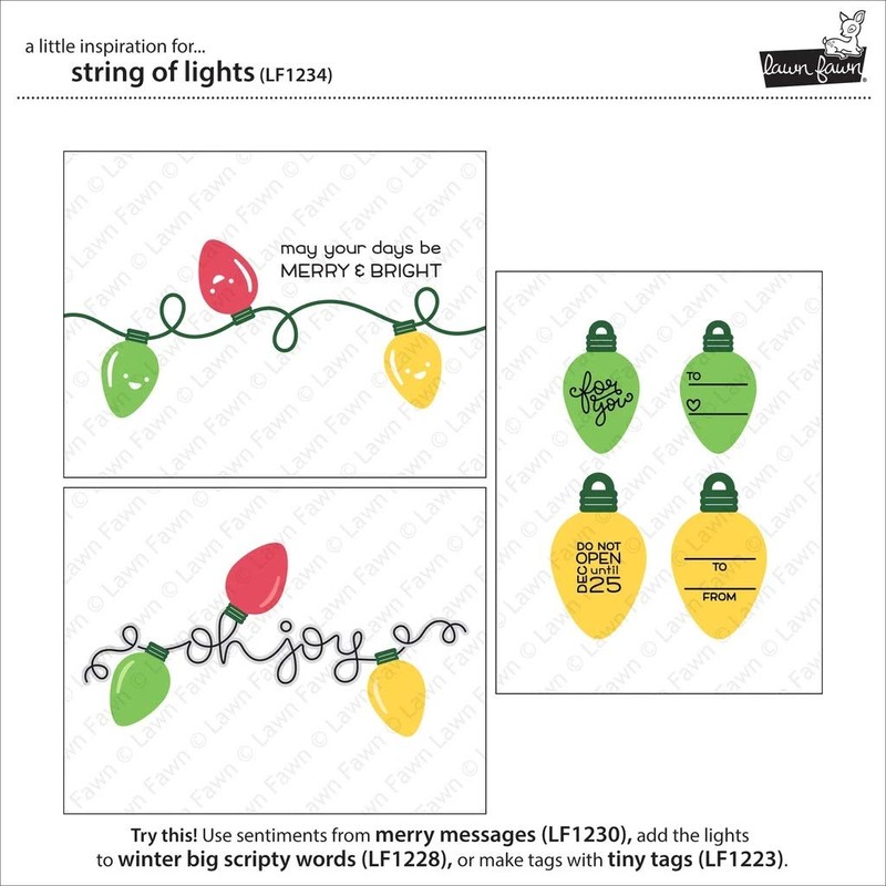 Lawn Fawn, Lawn cuts/Stanzschablone, String of Lights