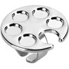 Silver Mini Manicure Palette Metal Paint Palette Finger Rings Nail