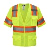 FX High Visibility YELLOW Class 3 Safety Vest Solid Reflective