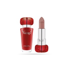 Vamp! Extreme Colour Lipstick with Plumping Treatment - 101 Warm Nude by Pupa Milano for Women - 0.123 oz Lipstick