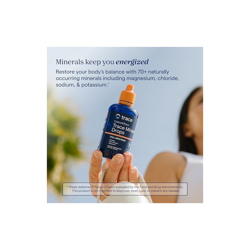 Trace Minerals Concentrace Drops 118 Balance Electrolitos Energía Física Hecho