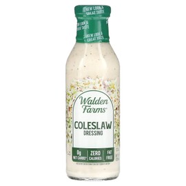 Walden Farms Coleslaw Dressing – Calorie-Free, Gluten-Free, Low Carb, Keto-Friendly, Sugar-Free, Fat-Free, Dairy-Free Creamy Coleslaw Flavor – 12 oz Bottle