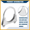 Partuto Round U Bolt Muffler Exhaust Clamps for Car /